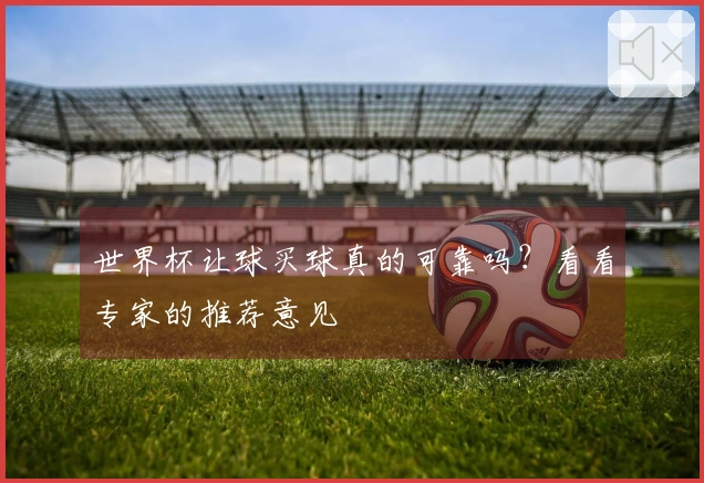 世界杯让球买球真的可靠吗？看看专家的推荐意见